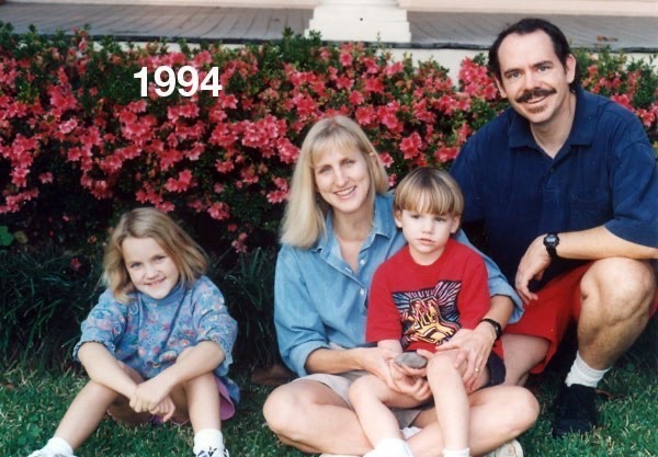 1994 - The house across the street had much better flowers, so we trespassed.