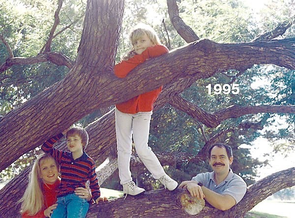 1995 - We found this cool tree somewhere around the Galleria.